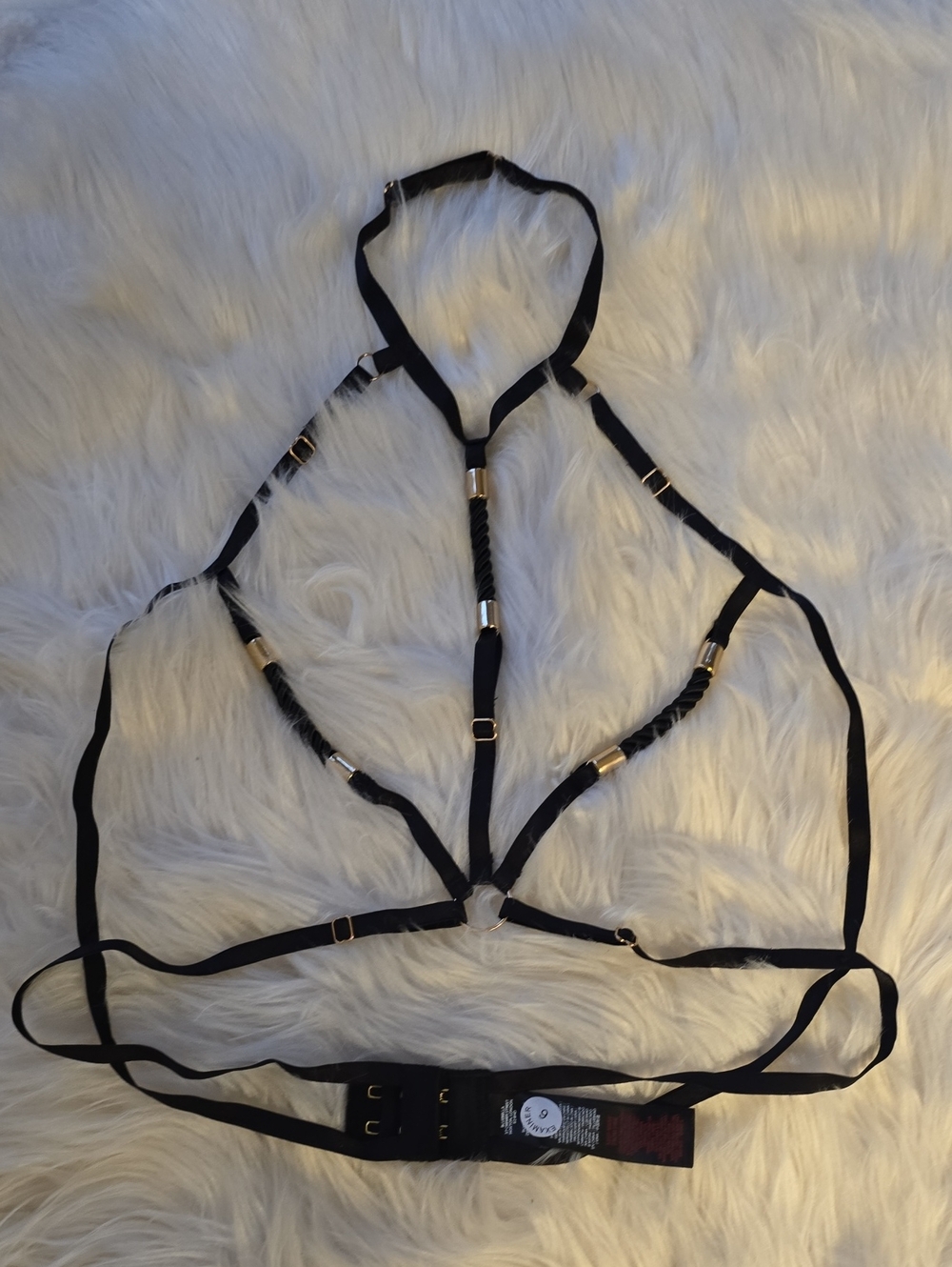 Bluebella
Valerian Open Bra Black/Gold SIZE M